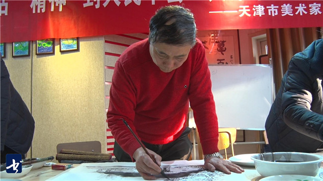丹青绘年意,美术家走进天津市静海区和西青区