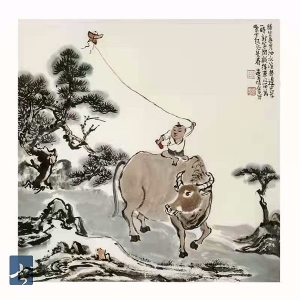 《牧牛耕春》—肖培金辛丑生肖画作品展在天津