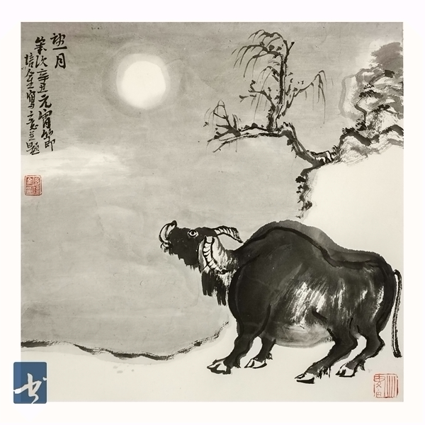 《牧牛耕春》—肖培金辛丑生肖画作品展在天津